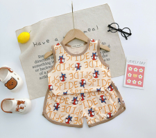 Bộ Đồ Bé Trai Họa Tiết Người Nhện Dễ Thương – Chất Mát, Mềm, Thoáng