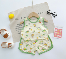 Bộ Đồ Bé Trai Họa Tiết Dễ Thương – Mềm Mịn, Thoáng Mát, Bé Mặc Cả Ngày Không Khó Chịu