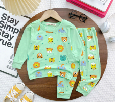 Bộ đồ bé gái họa tiết động vật dễ thương – Vải mềm, dáng đẹp