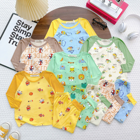 Bộ đồ bé gái họa tiết động vật dễ thương – Vải mềm, dáng đẹp