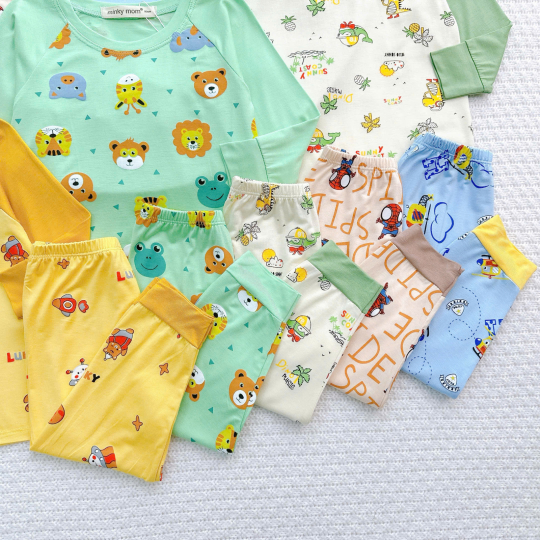 Bộ đồ bé gái họa tiết động vật dễ thương – Vải mềm, dáng đẹp