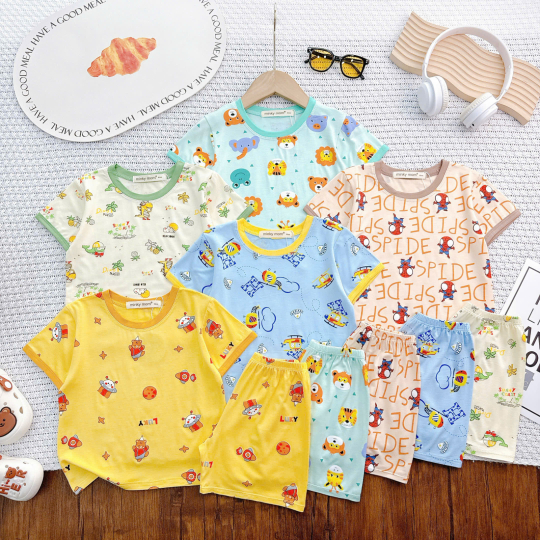 Bộ Đồ Bé Trai Họa Tiết Máy Bay – Trực Thăng Dễ Thương, Năng Động & Cực Thoải Mái